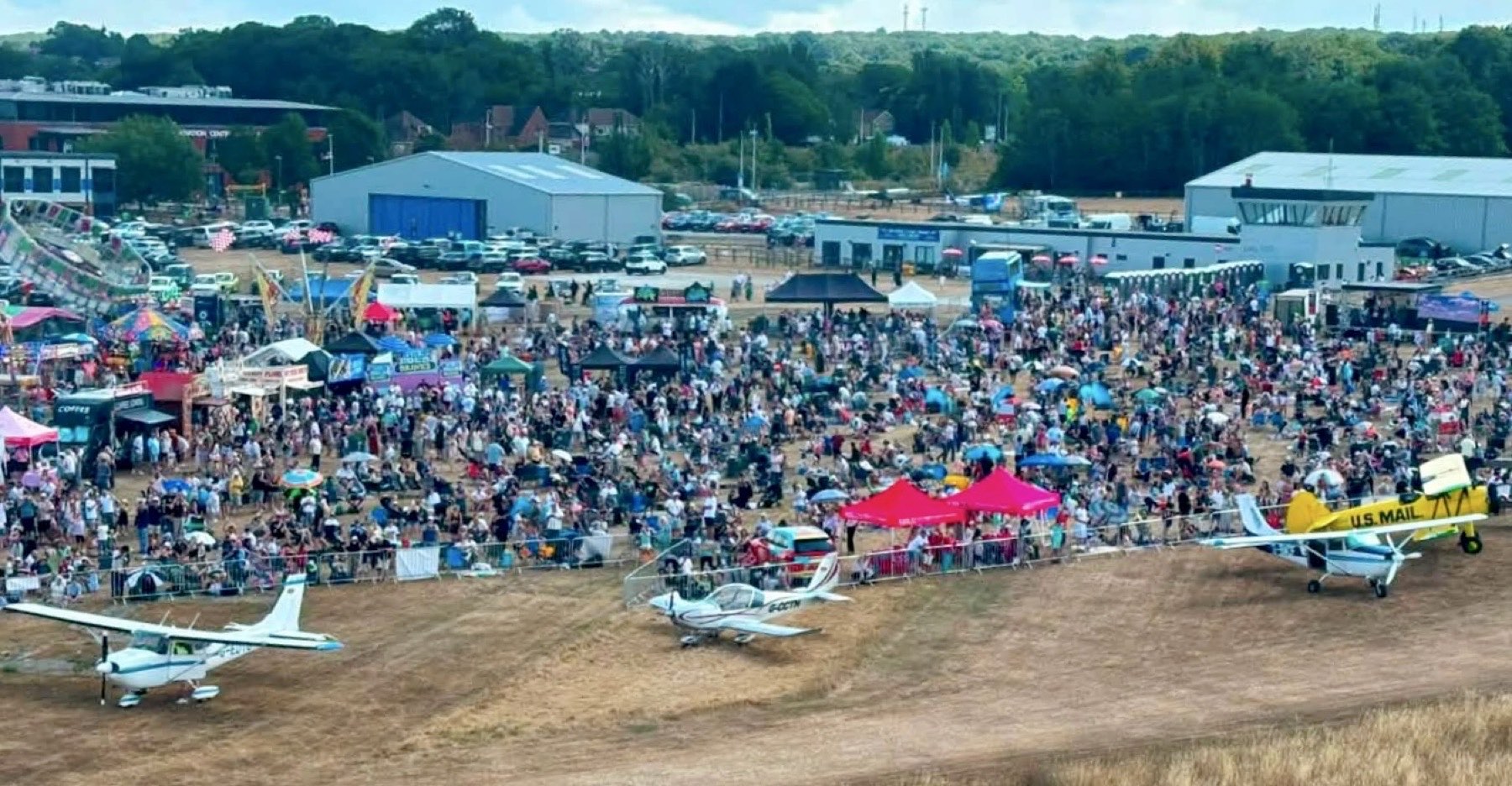 Aircraft on display at the Family Fun Day