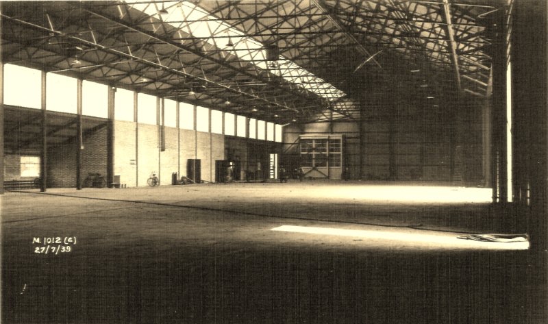 Inside No. 3 Hangar at Rochester Airport, July 1939
